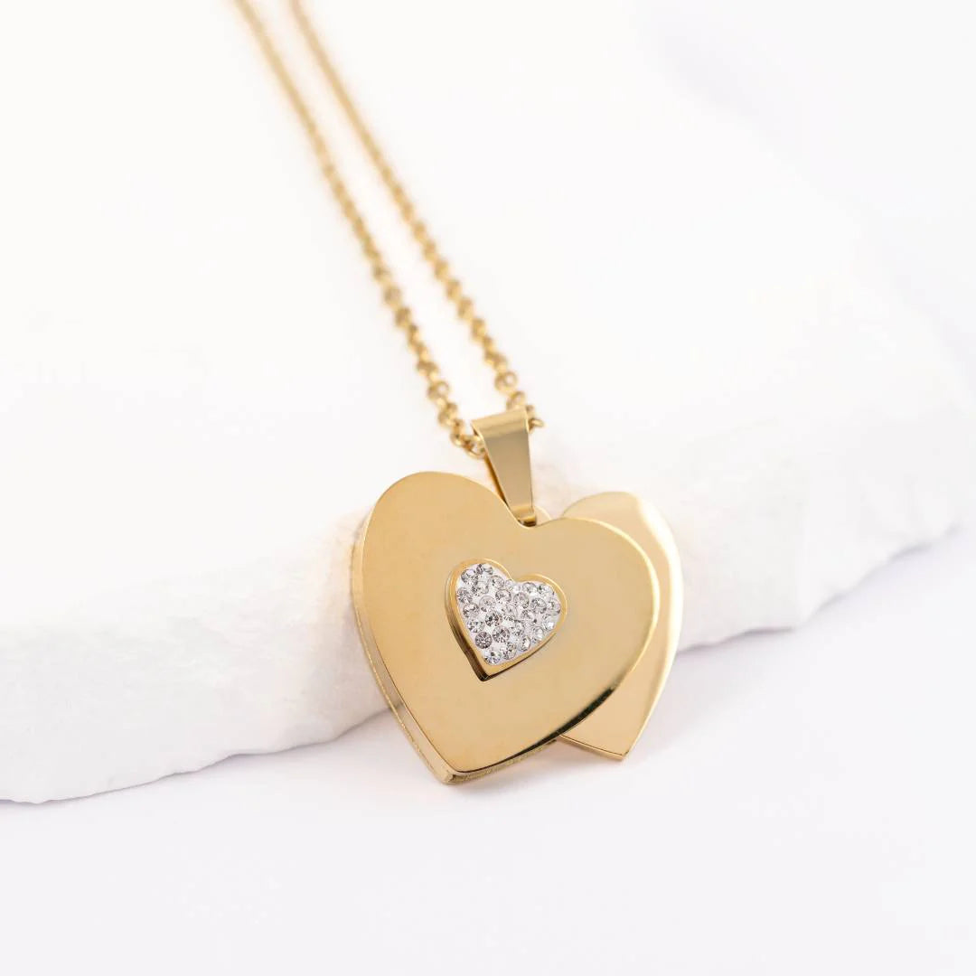 Twins Heart necklace