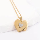 Twins Heart necklace