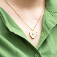 Twins Heart necklace