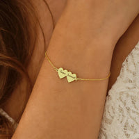 Twin Heart Bracelet