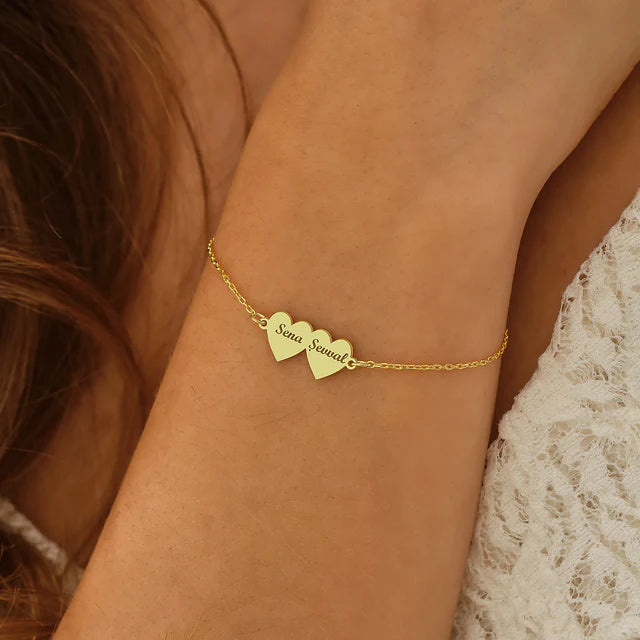 Twin Heart Bracelet