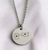 Hearts Map Necklace