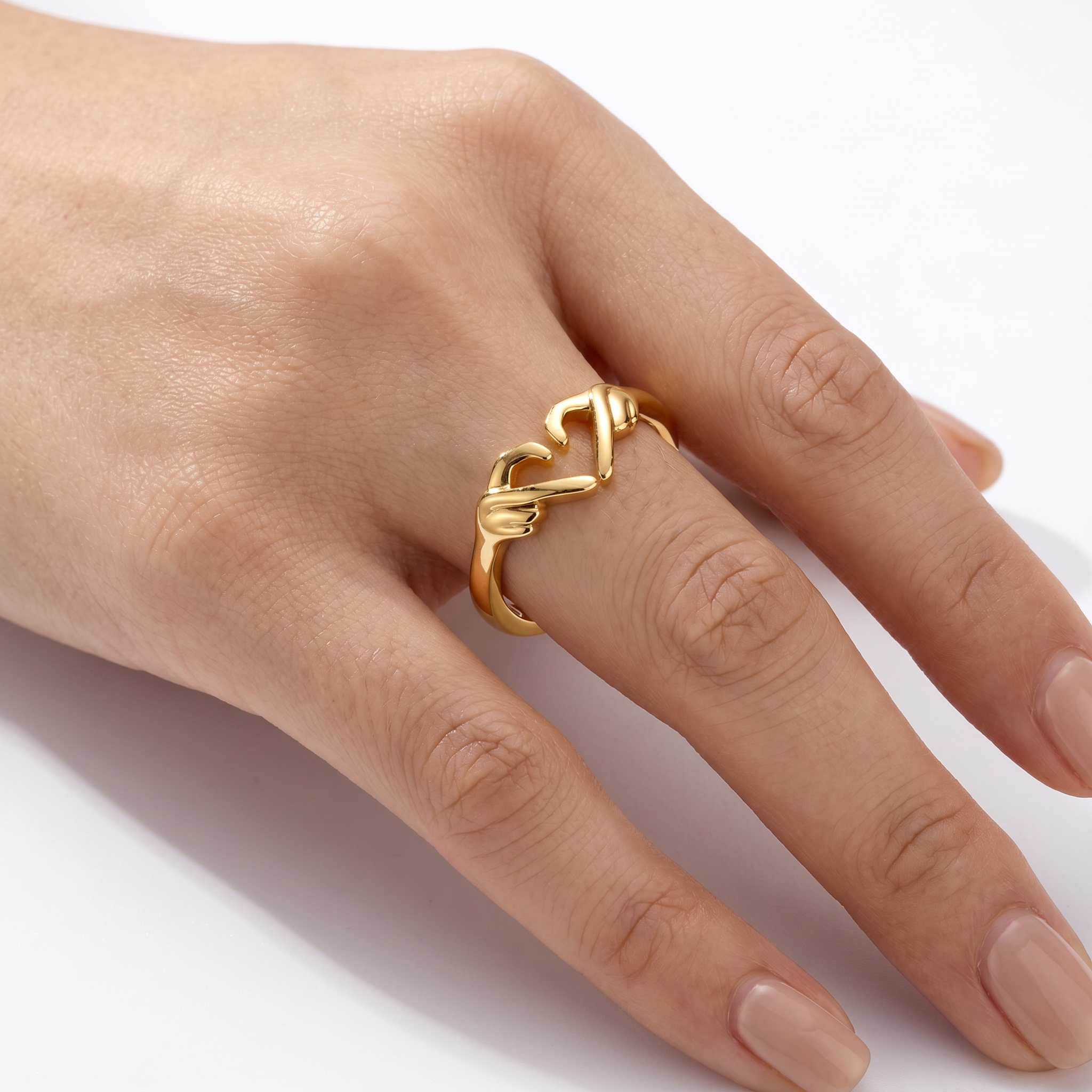 Hugging Hands - Adjustable Rings