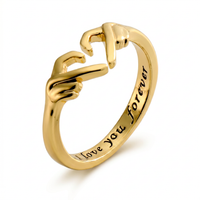 Hugging Hands - Adjustable Rings