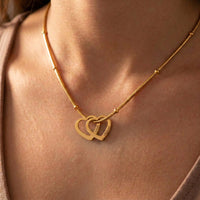 Twin Heart Necklace